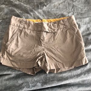 J crew twill chino shorts